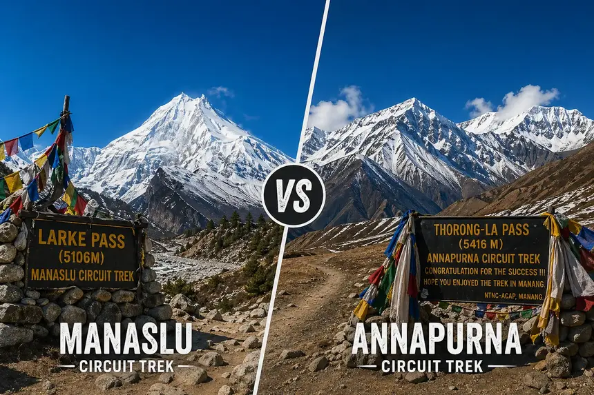 Manaslu vs Annapurna Circuit Trek 2026: Which Should You Choose?